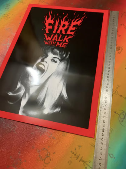 LAURA PALMER - FIRE WALK WITH ME  - TWIN PEAKS - Symbios Design - Rare Glossy Print