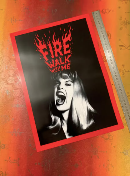 LAURA PALMER - FIRE WALK WITH ME  - TWIN PEAKS - Symbios Design - Rare Glossy Print