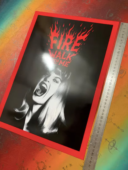 LAURA PALMER - FIRE WALK WITH ME  - TWIN PEAKS - Symbios Design - Rare Glossy Print