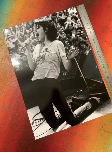 PATTI SMITH - LIVE - Symbios Design - Rare Glossy Print