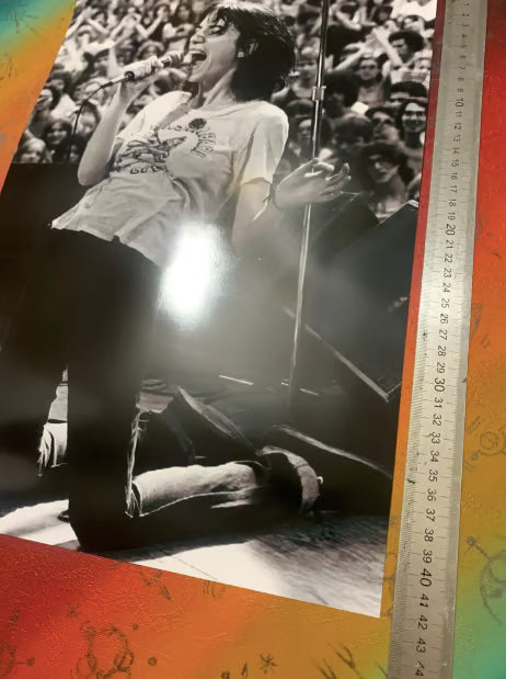 PATTI SMITH - LIVE - Symbios Design - Rare Glossy Print