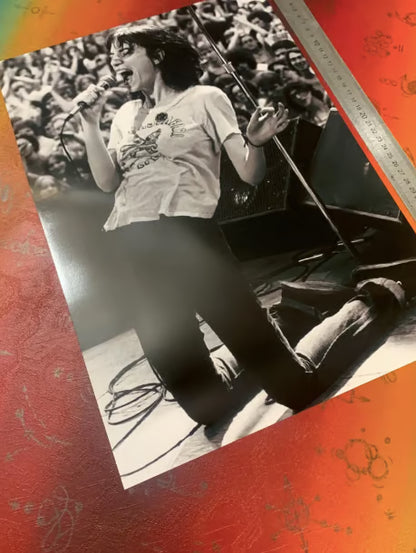 PATTI SMITH - LIVE - Symbios Design - Rare Glossy Print