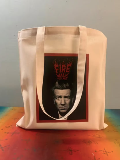 DAVID LYNCH - TWIN PEAKS - FIRE WALK WITH ME - Tote Bag – Oeko-Tex Certified Cotton Reusable Bag