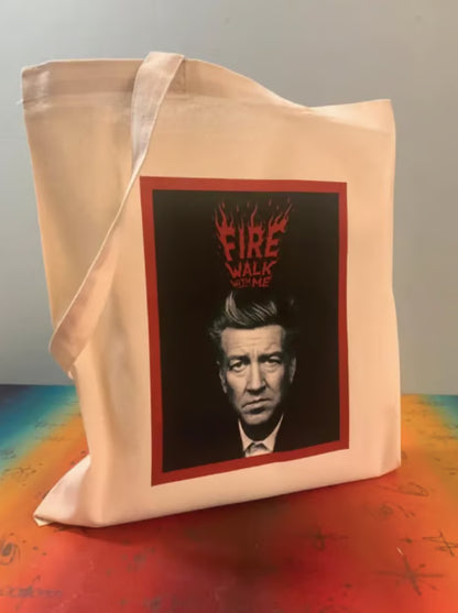 DAVID LYNCH - TWIN PEAKS - FIRE WALK WITH ME - Tote Bag – Oeko-Tex Certified Cotton Reusable Bag