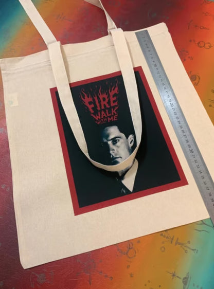 Sac fourre-tout Twin Peaks : AGENT COOPER - Fire Walk With Me - Coton Oeko-Tex
