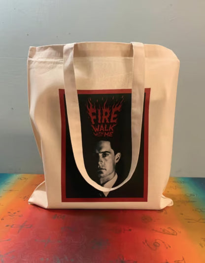 Sac fourre-tout Twin Peaks : AGENT COOPER - Fire Walk With Me - Coton Oeko-Tex