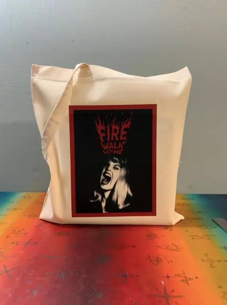 LAURA PALMER - TWIN PEAKS - FIRE WALK WITH ME - Tote Bag – Oeko-Tex Certified Cotton Reusable Bag