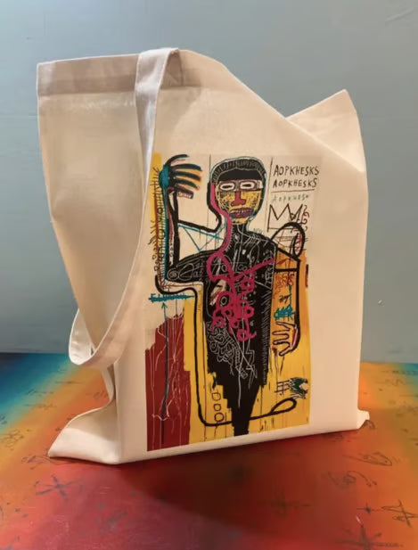 Basquiat - Versus Medici - Sac d'artiste rare - Coton Oeko-Tex