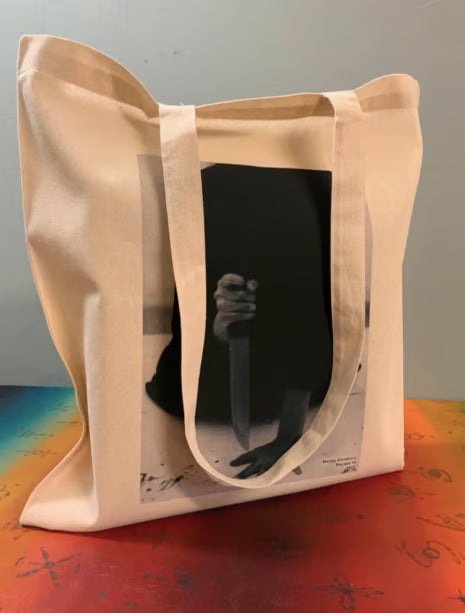 Sac cabas Marina Abramovic : Sac réutilisable en coton certifié Oeko-Tex