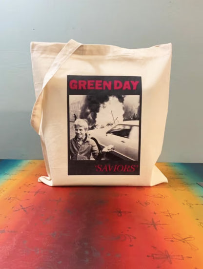 Green Day - Sac fourre-tout Saviours : Coton réutilisable et écologique
