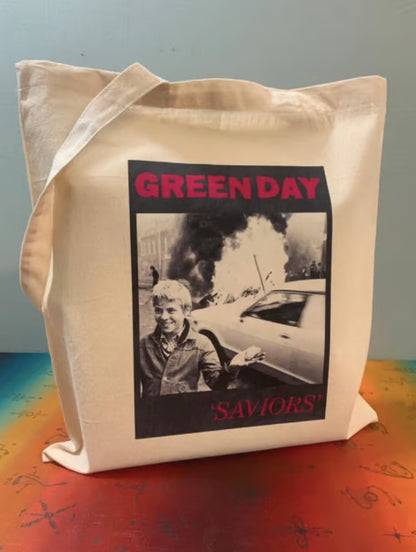 Green Day - Sac fourre-tout Saviours : Coton réutilisable et écologique