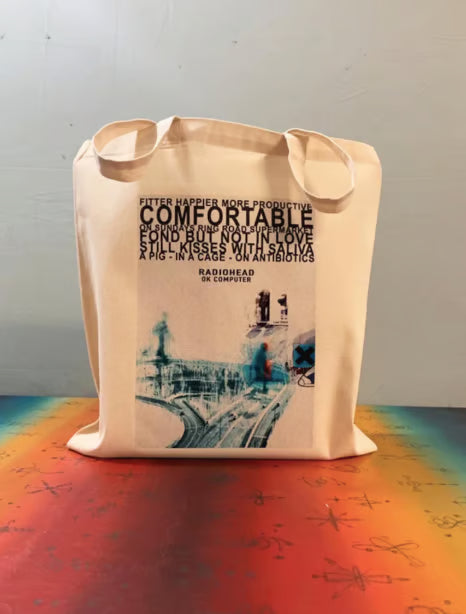 RADIOHEAD - OK COMPUTER - Tote Bag – Oeko-Tex Certified Cotton Reusable Bag