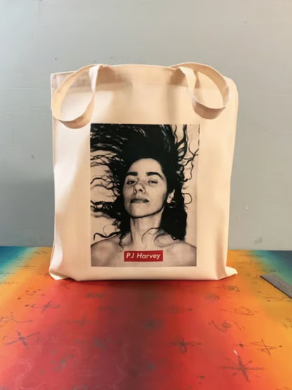 Sac cabas PJ Harvey : design années 90, coton certifié Oeko-Tex