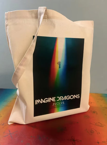 IMAGINE DRAGONS - EVOLVE - Tote Bag – Oeko-Tex Certified Cotton Reusable Bag
