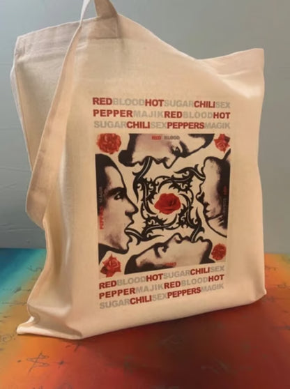 Red Hot Chili Peppers - Blood Sugar Sex Magik - Sac fourre-tout - Label certifié Oeko-Tex - Écologique - Sac réutilisable - Cadeau original - Unique