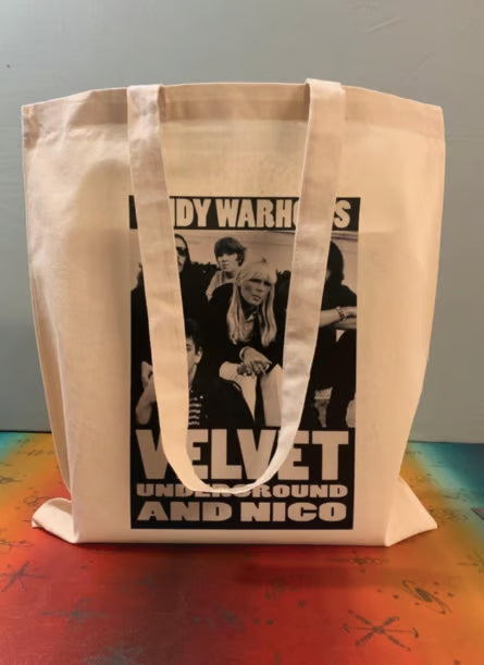 Sac fourre-tout Andy Warhol - Velvet Underground & Nico : Coton écologique réutilisable