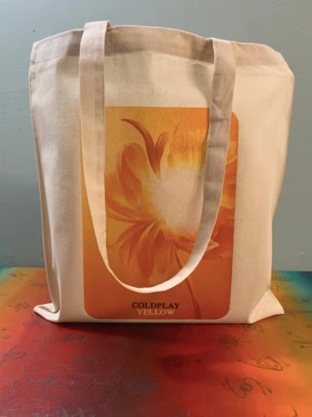 COLDPLAY - YELLOW - Tote Bag – Oeko-Tex Certified Cotton Reusable Bag