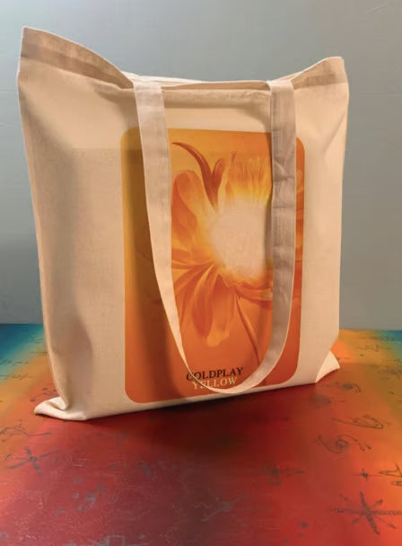 COLDPLAY - YELLOW - Tote Bag – Oeko-Tex Certified Cotton Reusable Bag