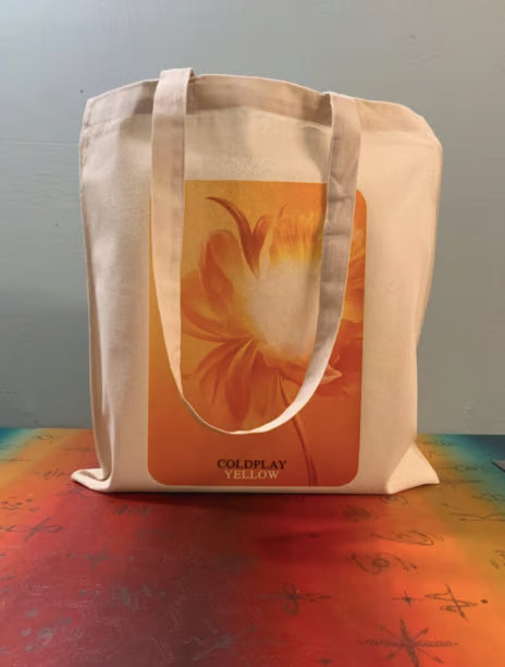 COLDPLAY - YELLOW - Tote Bag – Oeko-Tex Certified Cotton Reusable Bag