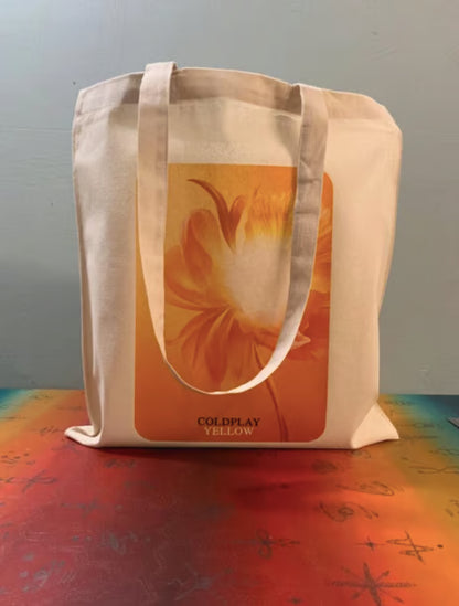 COLDPLAY - YELLOW - Tote Bag – Oeko-Tex Certified Cotton Reusable Bag