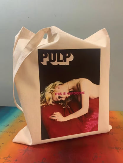 PULP - THIS IS HARDCORE  - Tote Bag: Oeko-Tex Certified, Reusable Cotton