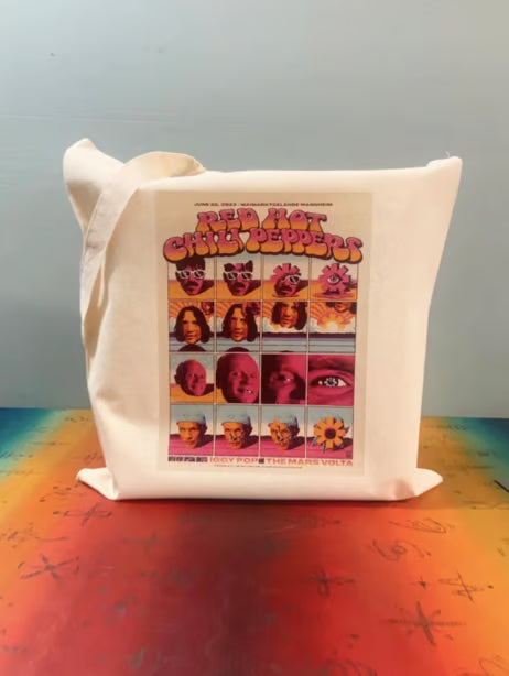RED HOT CHILI PEPPERS - Tote Bag – Oeko-Tex Certified Cotton Reusable Bag