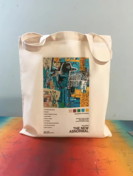 THE STROKES - THE NEW ABNORMAL - Tote Bag – Oeko-Tex Certified Cotton Reusable Bag