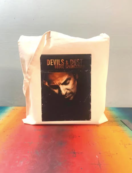 BRUCE SPRINGSTEEN - DEVILS & DUST - Tote Bag – Oeko-Tex Certified Cotton Reusable Bag