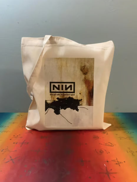 NINE INCH NAILS - THE DOWNWARD SPIRAL - Tote Bag – Oeko-Tex Certified Cotton Reusable Bag