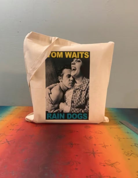 TOM WAITS - RAIN DOGS - Tote Bag – Oeko-Tex Certified Cotton Reusable Bag