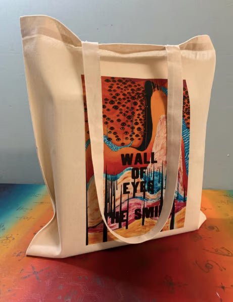 Sac fourre-tout « Le Sourire - Mur des Yeux » : Coton réutilisable et écologique