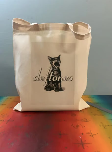 DEFTONES - BORED - Tote Bag – Oeko-Tex Certified Cotton Reusable Bag