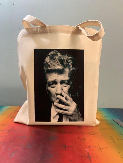 Sac fourre-tout Twin Peaks : motif David Lynch, coton écologique