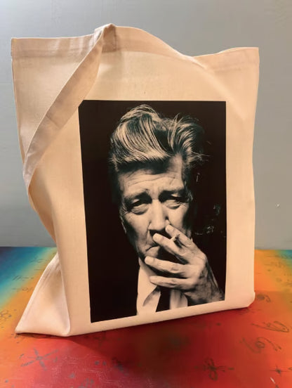 Sac fourre-tout Twin Peaks : motif David Lynch, coton écologique