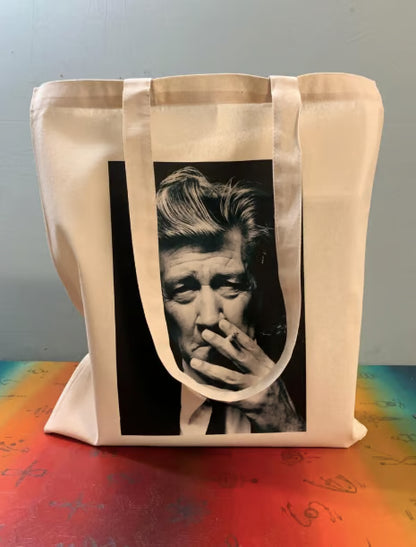 Sac fourre-tout Twin Peaks : motif David Lynch, coton écologique