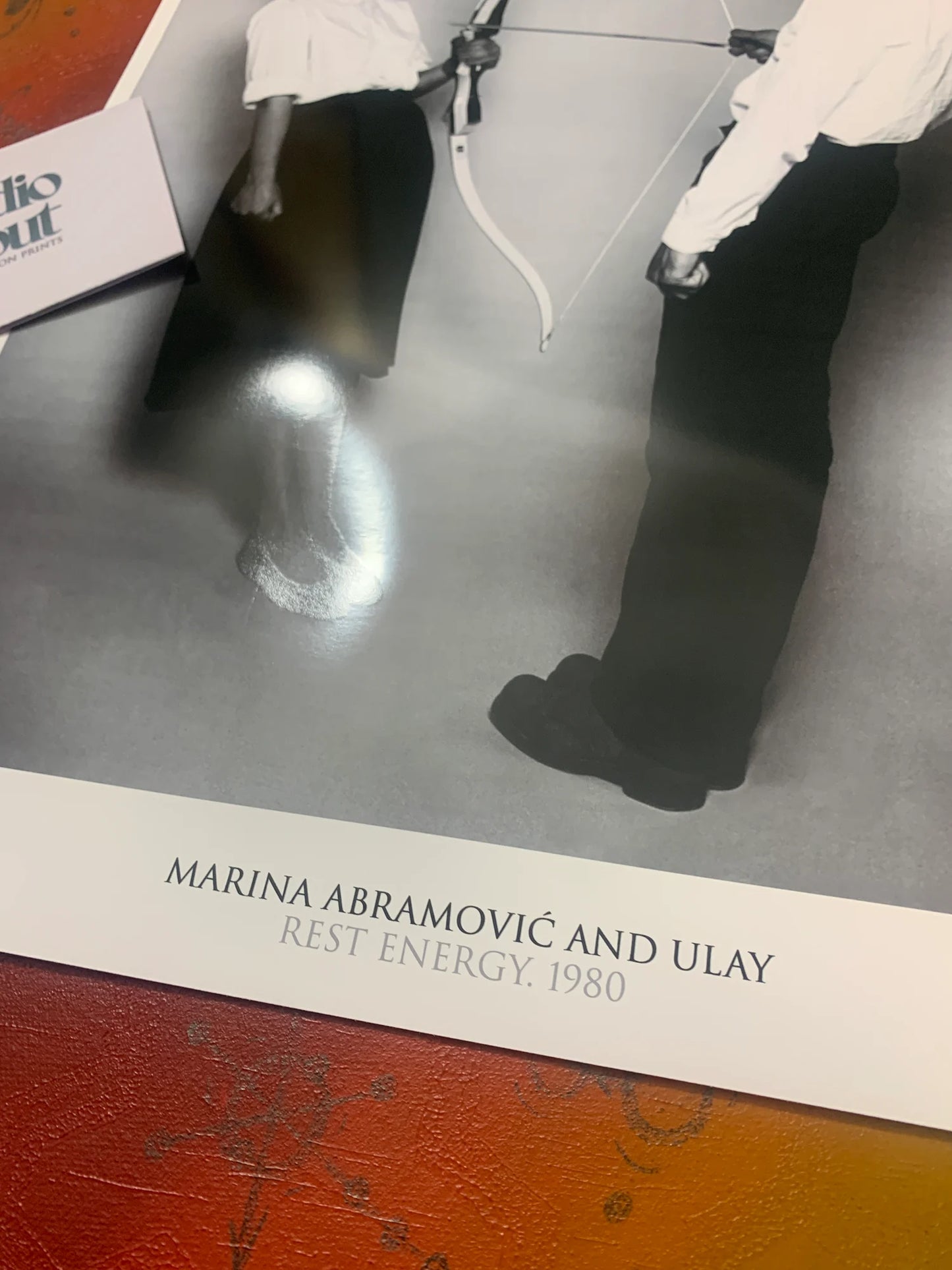 MARINA ABRAMOVIC & ULAY - ÉNERGIE DE REPOS - DESIGN SYMBIOS - AFFICHE D'ART BRILLANTE