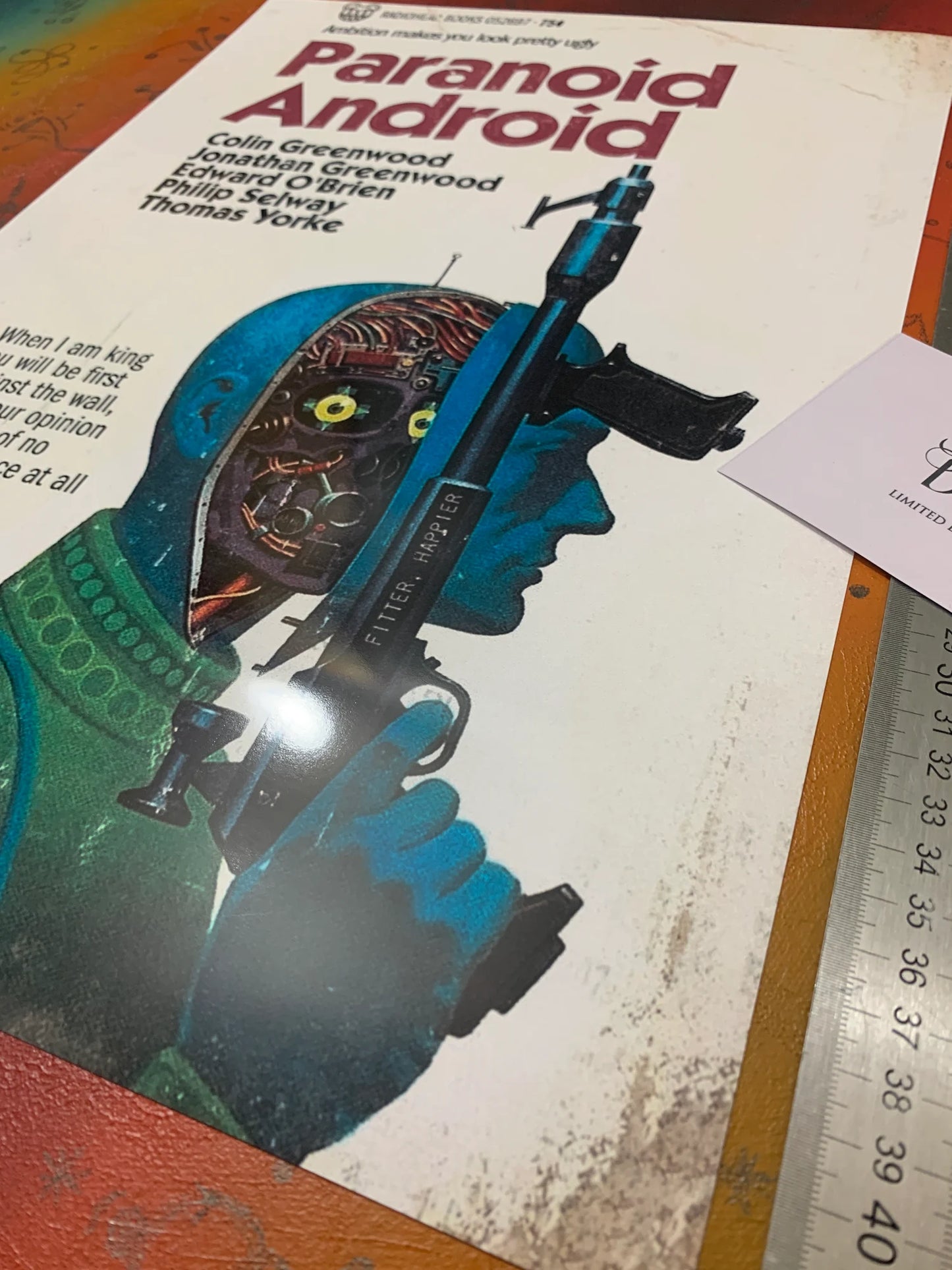 RADIOEAD - PARANOID ANDROID - Symbios Design - Rare Glossy Print