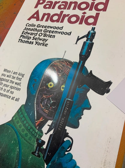 RADIOEAD - PARANOID ANDROID - Symbios Design - Rare Glossy Print