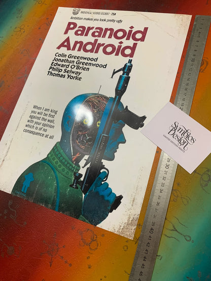 RADIOEAD - PARANOID ANDROID - Symbios Design - Rare Glossy Print