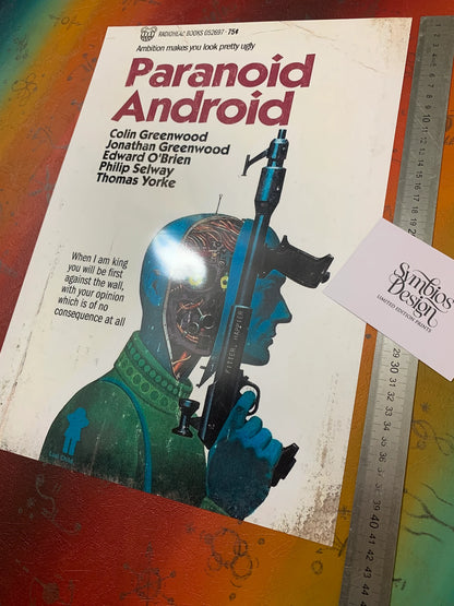 RADIOEAD - PARANOID ANDROID - Symbios Design - Rare Glossy Print