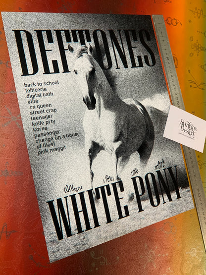 DEFTONES - WHITE PONEY - Symbios Design - Rare Glossy Print