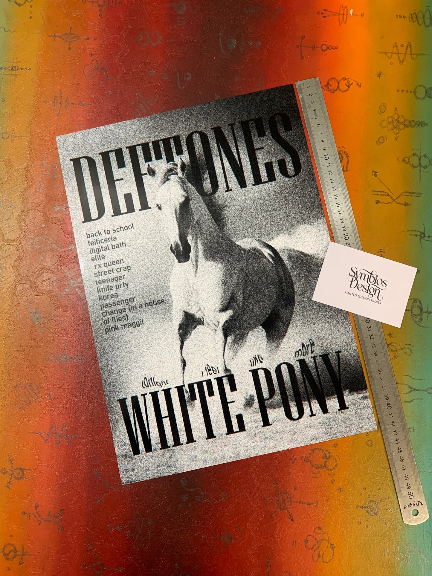 DEFTONES - WHITE PONEY - Symbios Design - Rare Glossy Print