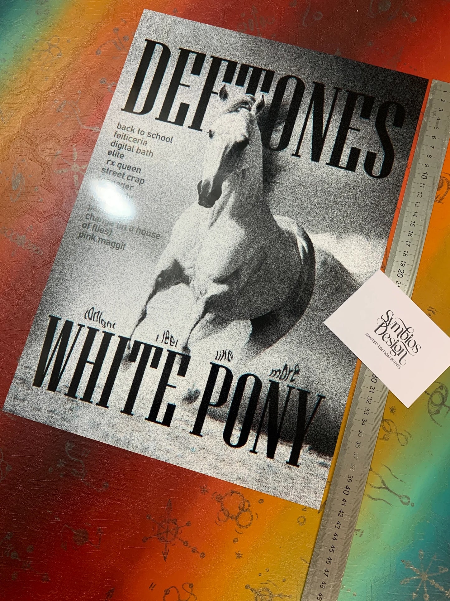 DEFTONES - WHITE PONEY - Symbios Design - Rare Glossy Print