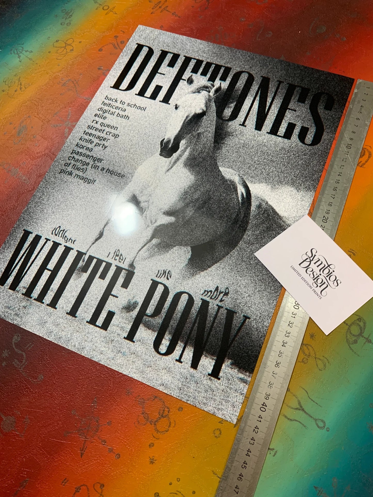 DEFTONES - WHITE PONEY - Symbios Design - Rare Glossy Print