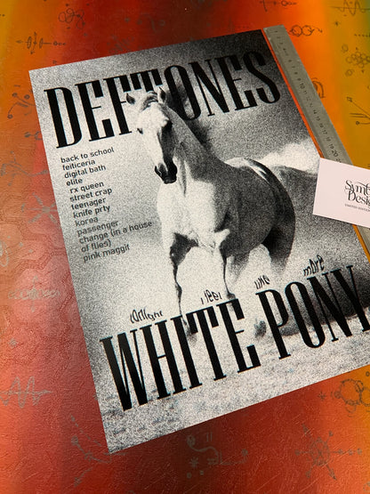 DEFTONES - WHITE PONEY - Symbios Design - Rare Glossy Print