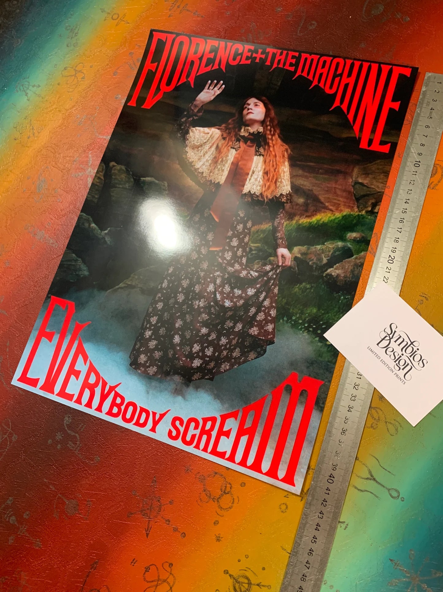 FLORENCE AND THE MACHINE - EVERYBODY SCREAM - Symbios Design - Rare Glossy Print