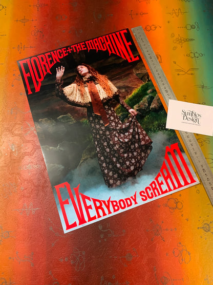FLORENCE AND THE MACHINE - EVERYBODY SCREAM - Symbios Design - Rare Glossy Print