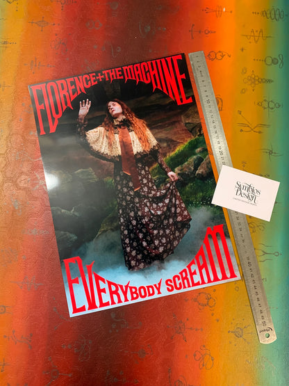 FLORENCE AND THE MACHINE - EVERYBODY SCREAM - Symbios Design - Rare Glossy Print