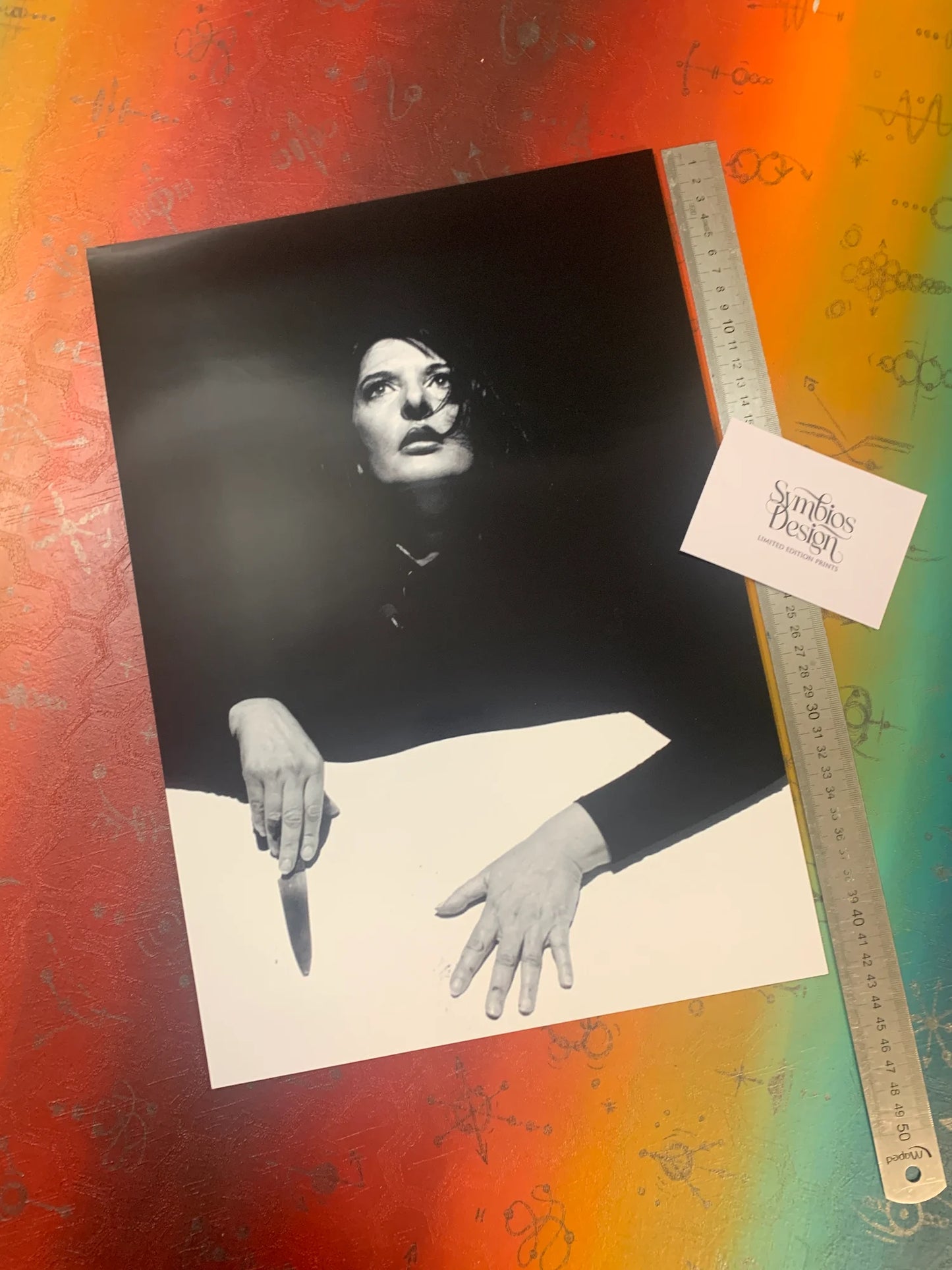 MARINA ABRAMOVIC - Symbios Design - Rare Glossy Print