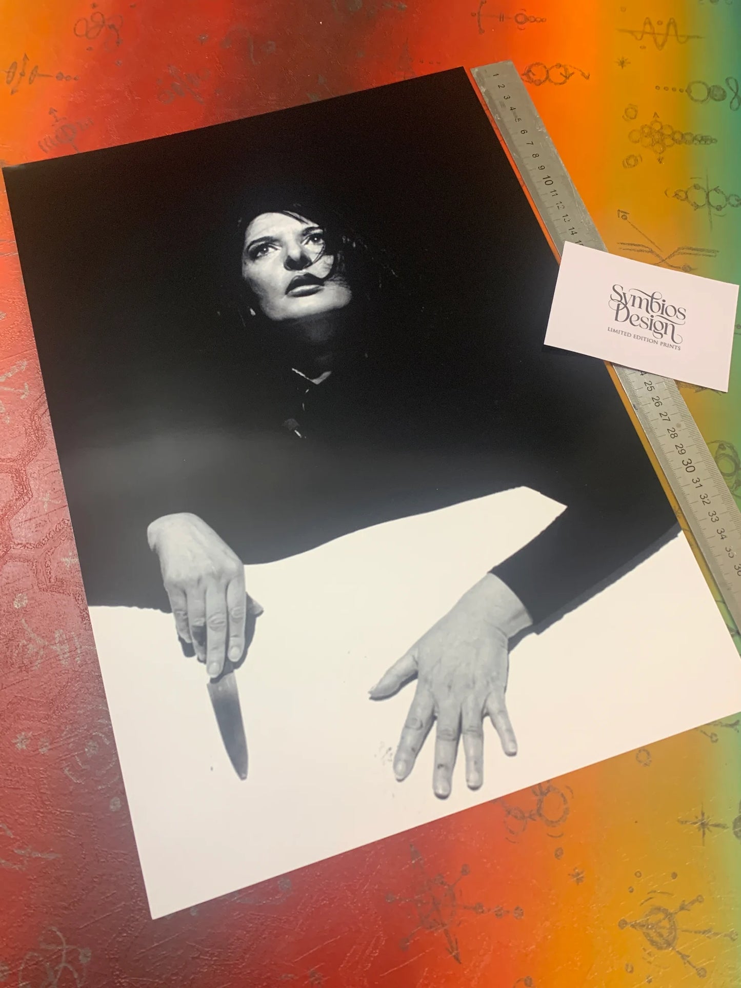 MARINA ABRAMOVIC - Symbios Design - Rare Glossy Print